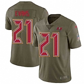 Nike Buccaneers 21 Justin Evans Olive Salute To Service Limited Jersey Dzhi
